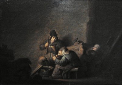 Familia campesina en el interior de Adriaen Jansz. van Ostade